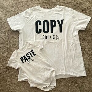 Parent & kid matching shirts set